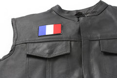 France Flag Patch - 3x2 inch