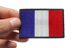 France Flag Patch - 3x2 inch