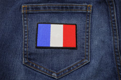 France Flag Patch - 3x2 inch