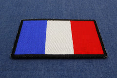 France Flag Patch - 3x2 inch