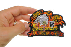 Freedom Isn't Free Eagle Small Patriotic Iron on Patch - 4x3 inch