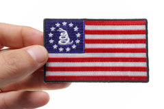 Gadsden American Flag Patch - 3.5x2.2 inch