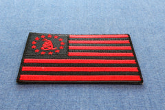 Gadsden American Flag Red Black Patch - 3.5x2.2 inch