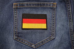 German Flag Patch - 3x2 inch