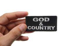 God and Country Patch - 3x1.5 inch