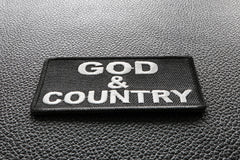 God and Country Patch - 3x1.5 inch