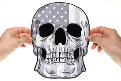 American Flag Skull Patch - 9.25x12 inch