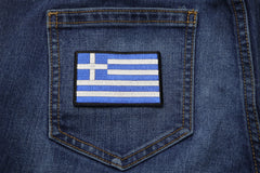 Greek Flag Patch - 3x2 inch