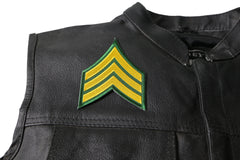 Sergeant Patch Chevron - 3x3.75 inch