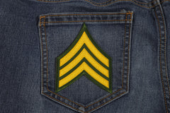 Sergeant Patch Chevron - 3x3.75 inch