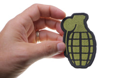 Grenade Iron on Patch In OD Green - 2.25x3.5 inch