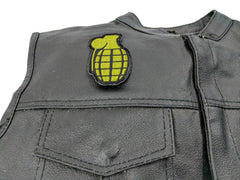 Grenade Iron on Patch In OD Green - 2.25x3.5 inch