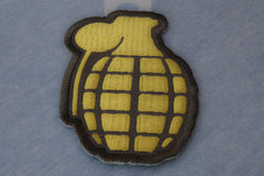 Grenade Iron on Patch In OD Green - 2.25x3.5 inch