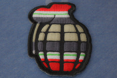 Iraq War Patch - Ribbon Grenade - 2.25x3.5 inch