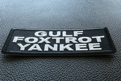 Gulf Foxtrot Yankee Patch - 4x1.5 inch