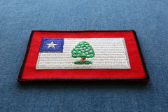 Historical Mississippi Flag Iron on Patch - 3x1.9 inch