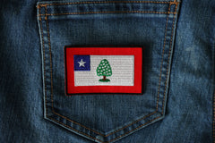 Historical Mississippi Flag Iron on Patch - 3x1.9 inch