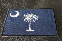 South Carolina Flag Iron on Patch - 3x2 inch