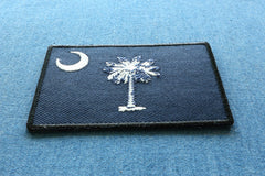 South Carolina Flag Iron on Patch - 3x2 inch