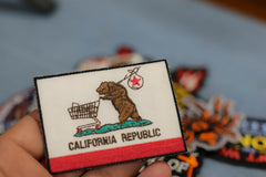 Homeless California Flag Patch - 3x2 inch