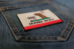 Homeless California Flag Patch - 3x2 inch