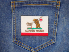 Homeless California Flag Patch - 3x2 inch