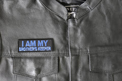 I am My Brother's Keeper Patch Blue - 4x1.5 inch