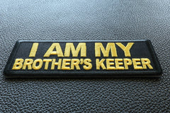 I am My Brother's Keeper Patch Yellow - 4x1.5 inch