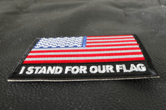 American Flag Patch I stand for our Flag Iron on Patch for Jackets - 3x2.75 inch