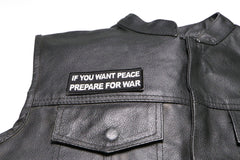 If You Want Peace Prepare For War Patch - 4x1.5 inch