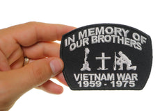 In Memory Of Our Brothers Vietnam War Patch - 4x3 inch