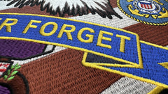 Never Forget Patch In Memory of Fallen Heroes - 12x12 inch