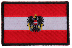 Austrian Flag Patch - 3x2 inch