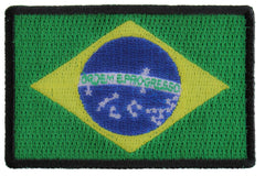 Brazil Flag Patch - 3x2 inch