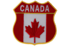 Canadian Shield Patch - Canada Flag - 2.75x2.75 inch