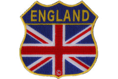 England Shield Flag Patch - 2.75x2.75 inch