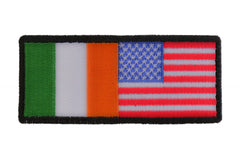 Irish American Flag Patch - 4x1.75 inch