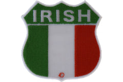 Irish Shield Flag Patch - 2.75x2.75 inch