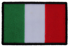 Italian Flag Patch - 3x2 inch