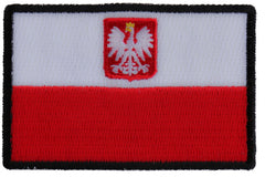 Poland Flag Patch - 3x2 inch