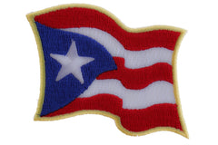 Puerto Rico Flag Patch - 3x2.5 inch