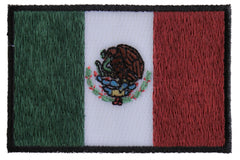 Subdued Mexico Flag Patch - 3x2 inch