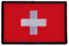 Swiss Flag Patch - 3x2 inch