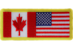 USA Canada Patch - 4x1.75 inch