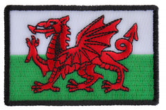 Wales Flag Patch - 3x2 inch