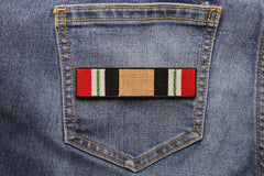 Iraq War Service Ribbon Patch - 4x1 inch