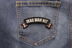 Iraq War Vet Ribbon Small Rocker - 4x1.5 inch