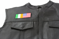 Irish American Flag Patch - 4x1.75 inch