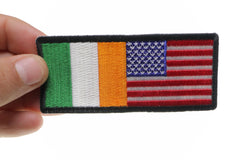 Irish American Flag Patch - 4x1.75 inch