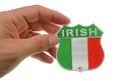 Irish Shield Flag Patch - 2.75x2.75 inch